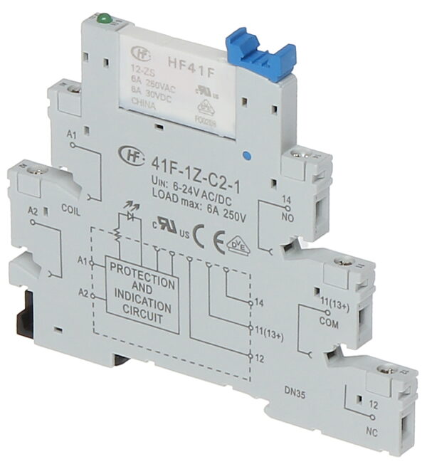 Βαση Ρελέ 41F-1Z-C2-1 με Ρελέ HF41F